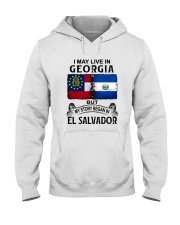 LIVE IN GEORGIA BEGAN IN EL SALVADOR Hooded Sweatshirt tile