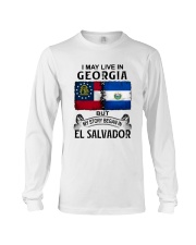 LIVE IN GEORGIA BEGAN IN EL SALVADOR Long Sleeve Tee tile