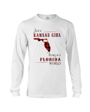 KANSAS GIRL LIVING IN FLORIDA WORLD Long Sleeve Tee thumbnail