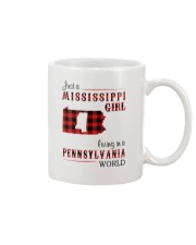 MISSISSIPPI GIRL LIVING IN PENNSYLVANIA WORLD Mug tile