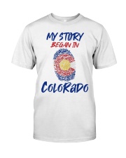 My Story Began In Colorado Classic T-Shirt tile