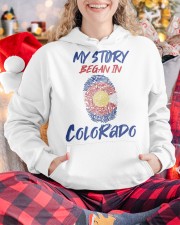 My Story Began In Colorado Hooded Sweatshirt custom-hoodie-sweatshirt-lifestyle-front-211