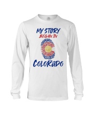 My Story Began In Colorado Long Sleeve Tee tile