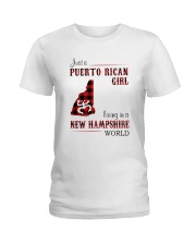 PUERTO RICAN GIRL LIVING IN NEW HAMPSHIRE WORLD Ladies T-Shirt thumbnail