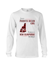 PUERTO RICAN GIRL LIVING IN NEW HAMPSHIRE WORLD Long Sleeve Tee thumbnail