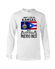 LIVE IN KANSAS BEGAN IN PUERTO RICO Long Sleeve Tee tile