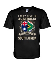 LIVE IN AUSTRALIA MY STORY IN SOUTH AFRICA V-Neck T-Shirt tile