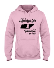 JUST A MISSISSIPPI GIRL IN A TENNESSEE WORLD Hooded Sweatshirt front