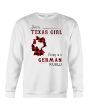 TEXAS GIRL LIVING IN GERMAN WORLD Crewneck Sweatshirt tile