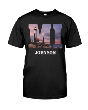 MI Michigan Personalize With Name Classic T-Shirt front