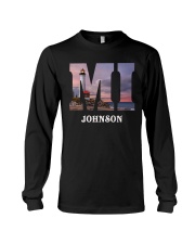 MI Michigan Personalize With Name Long Sleeve Tee tile