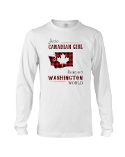 CANADIAN GIRL LIVING IN WASHINGTON WORLD Long Sleeve Tee tile