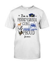 Persionalized I'm A Pennsylvania Girl And Pround Classic T-Shirt tile