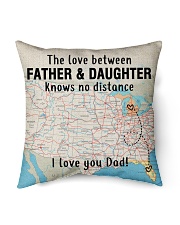 MICHIGAN FLORIDA FATHER DAUGHTER I LOVE DAD Indoor Pillow - 16” x 16” front