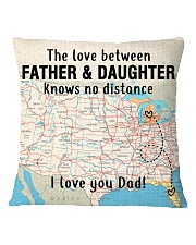 MICHIGAN FLORIDA FATHER DAUGHTER I LOVE DAD Square Pillowcase tile
