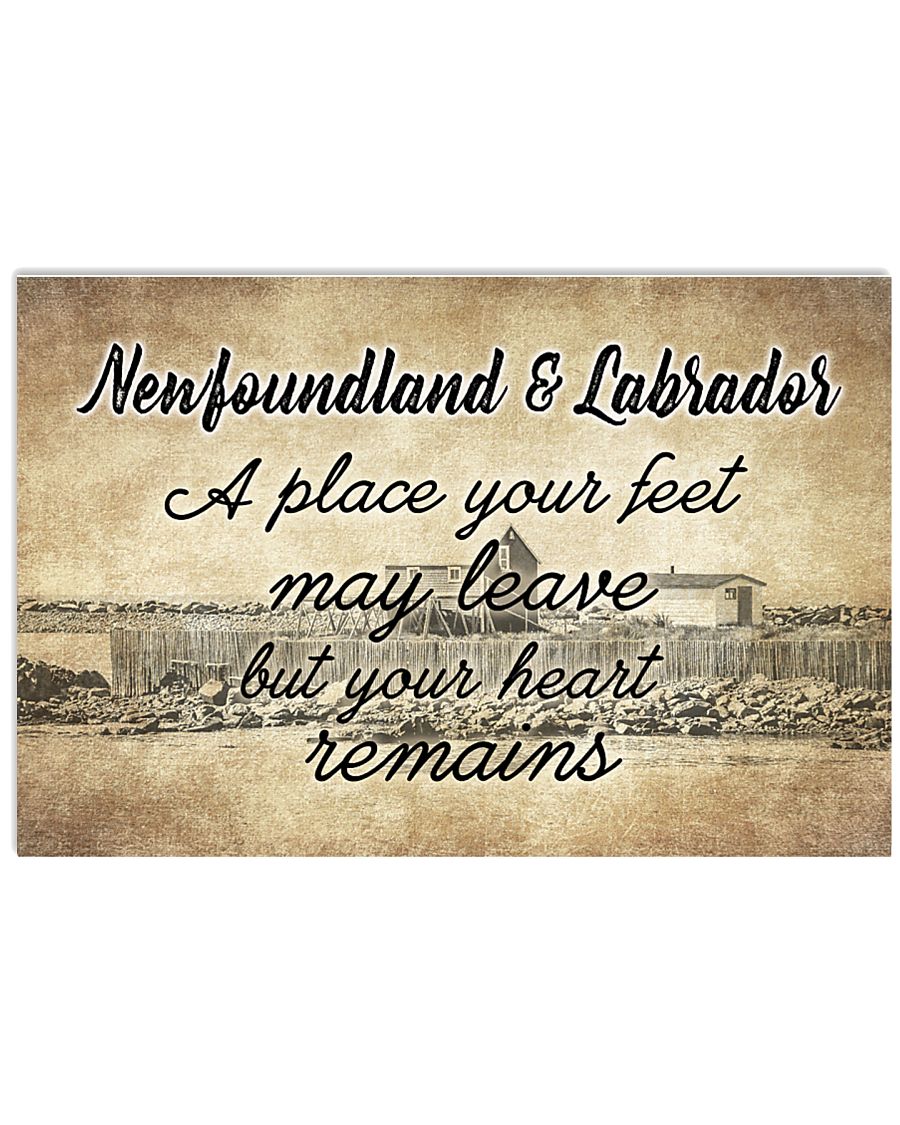 NEWFOUNDLAND LABRADORS PLACE YOUR HEART REMAINS 24x16 Poster