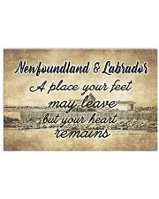 NEWFOUNDLAND LABRADORS PLACE YOUR HEART REMAINS 24x16 Poster front