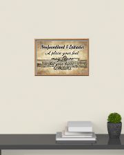 NEWFOUNDLAND LABRADORS PLACE YOUR HEART REMAINS 24x16 Poster poster-landscape-24x16-lifestyle-09