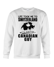 CANADIAN GUY LIFE TOOK TO SWITZERLAND Crewneck Sweatshirt thumbnail