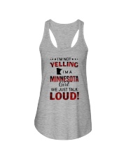 I'M NOT YELLING I'M A MINNESOTA GIRL Ladies Flowy Tank tile