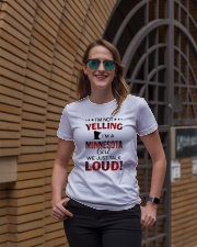 I'M NOT YELLING I'M A MINNESOTA GIRL Ladies T-Shirt lifestyle-women-crewneck-front-2