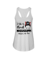Mississippi Misses Me Too Ladies Flowy Tank tile