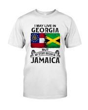 LIVE IN GEORGIA BEGAN IN JAMAICA Classic T-Shirt tile