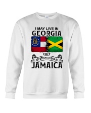 LIVE IN GEORGIA BEGAN IN JAMAICA Crewneck Sweatshirt tile