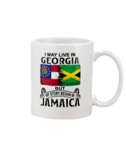 LIVE IN GEORGIA BEGAN IN JAMAICA Mug tile