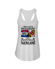 LIVE IN MISSOURI BEGAN IN MARYLAND Ladies Flowy Tank tile