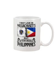LIVE IN MASSACHUSETTS BEGAN IN PHILIPPINES Mug tile