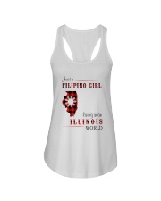 FILIPINO GIRL LIVING IN ILLINOIS WORLD Ladies Flowy Tank tile