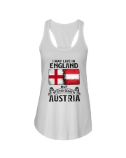 LIVE IN ENGLAND BEGAN IN AUSTRIA Ladies Flowy Tank tile