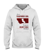 CALIFORNIA GIRL LIVING IN MONTANA WORLD Hooded Sweatshirt thumbnail