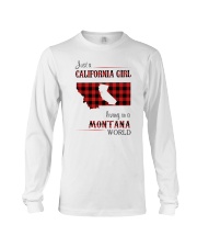 CALIFORNIA GIRL LIVING IN MONTANA WORLD Long Sleeve Tee thumbnail