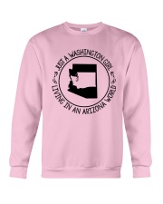 WASHINGTON GIRL LIVING IN ARIZONA WORLD Crewneck Sweatshirt thumbnail