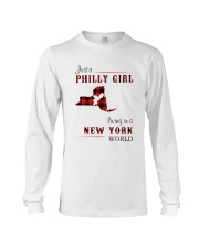 PHILLY GIRL LIVING IN NEW YORK WORLD Long Sleeve Tee thumbnail