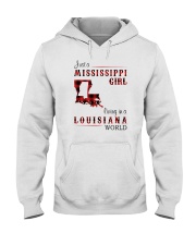 MISSISSIPPI GIRL LIVING IN LOUISIANA WORLD Hooded Sweatshirt tile