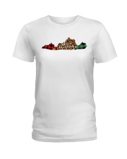 Kentucky Map Pattern Ladies T-Shirt tile