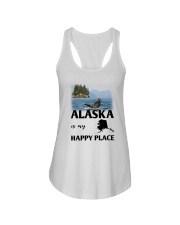 ALASKA IS MY HAPPY PLACE Ladies Flowy Tank front