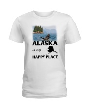 ALASKA IS MY HAPPY PLACE Ladies T-Shirt thumbnail