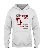 MISSISSIPPI GIRL LIVING IN GEORGIA WORLD Hooded Sweatshirt tile