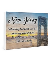 NEW JERSEY WHERE MY LOVED ONES ARE 24x16 Gallery Wrapped Canvas Prints thumbnail