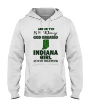 God Created Indiana Girl Hooded Sweatshirt tile