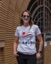 A PIECE OF MY HEART AND SOUL LIVES IN OHIO Ladies T-Shirt lifestyle-women-crewneck-front-2