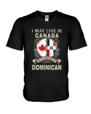 LIVE IN CANADA MY STORY IN DOMINICAN V-Neck T-Shirt thumbnail