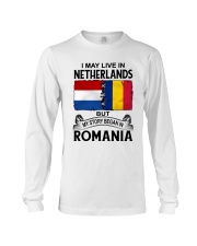 LIVE IN NETHERLANDS BEGAN IN ROMANIA ROOT WOMEN Long Sleeve Tee thumbnail