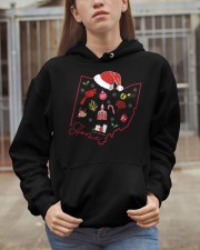 Ohio Map Outline Christmas Hooded Sweatshirt apparel-hooded-sweatshirt-lifestyle-07