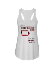 SOUTH DAKOTA GIRL LIVING IN IOWA WORLD Ladies Flowy Tank thumbnail