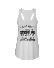 I DON'T ALWAYS LISTEN TO MY CONNECTICUT WIFE Ladies Flowy Tank thumbnail